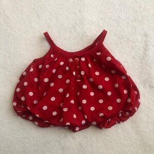 Red with white polkadots Build-A-Bear shirt